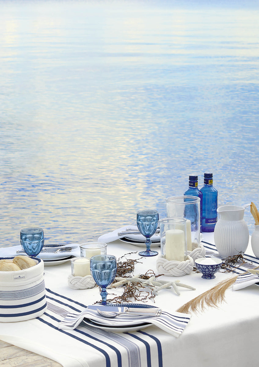 Greengate Tippa Tischläufer blue 140x45cm