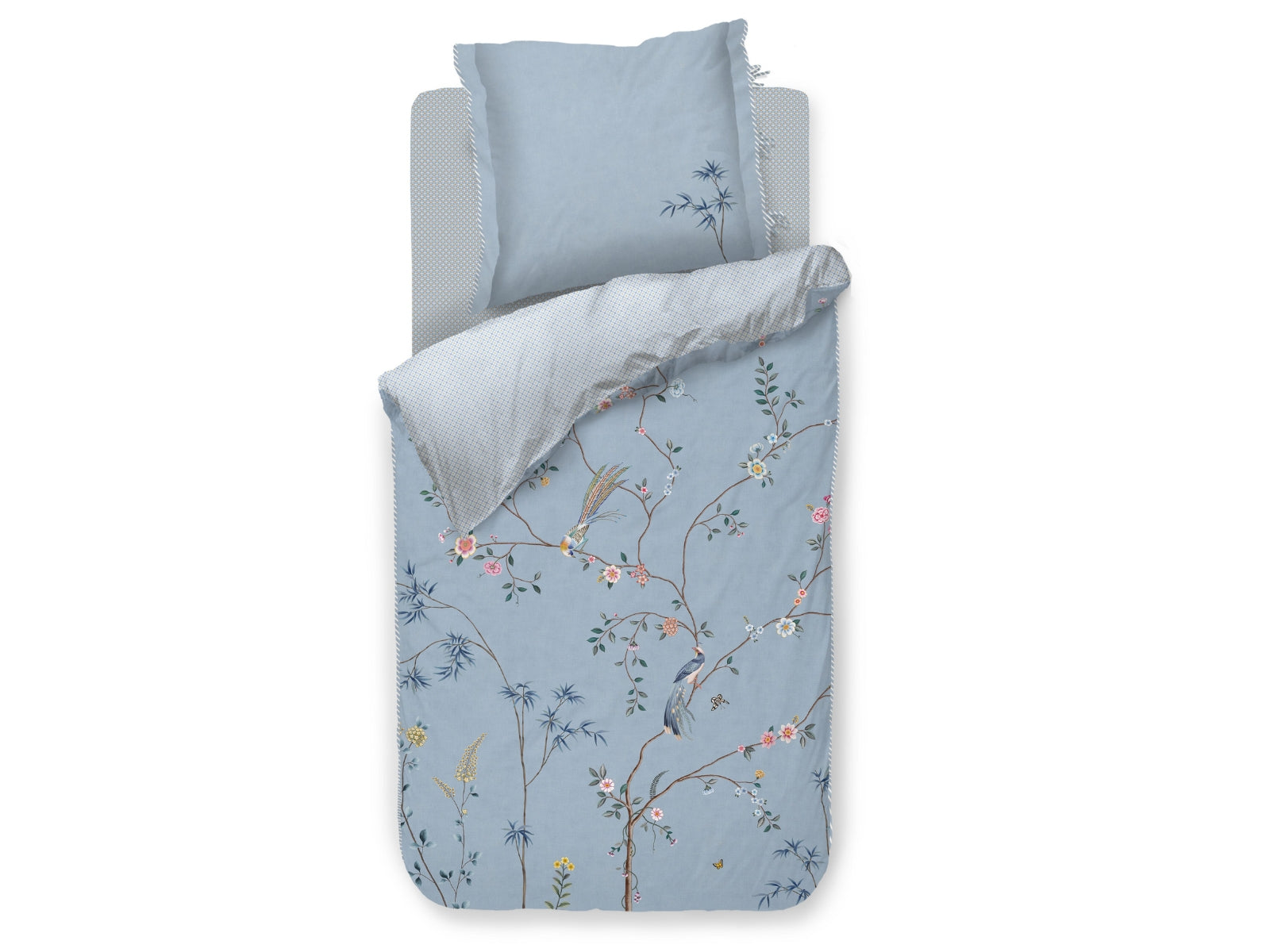 Pip Studio Bamboo Blossom Bettwäsche blau 135x200cm (1 Stück) Freisteller 1