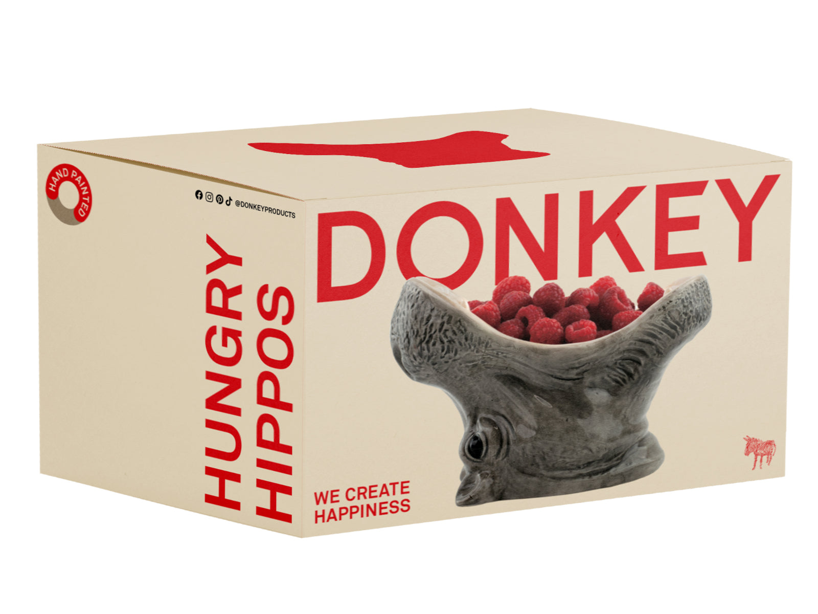 Donkey Products Hungry Hippos Schale grau 14cm Freisteller 5