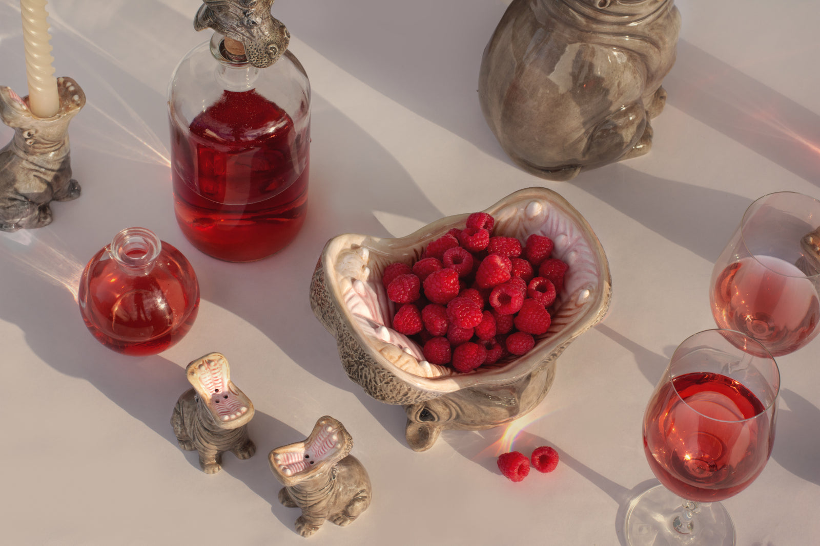 Donkey Products Hungry Hippos Schale grau 14cm Lifestyle 3