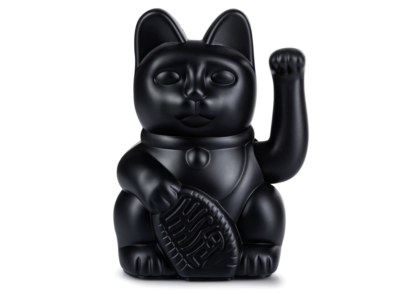 Donkey Products Lucky Cat Classic Winkekatze schwarz 15cm Freisteller 1