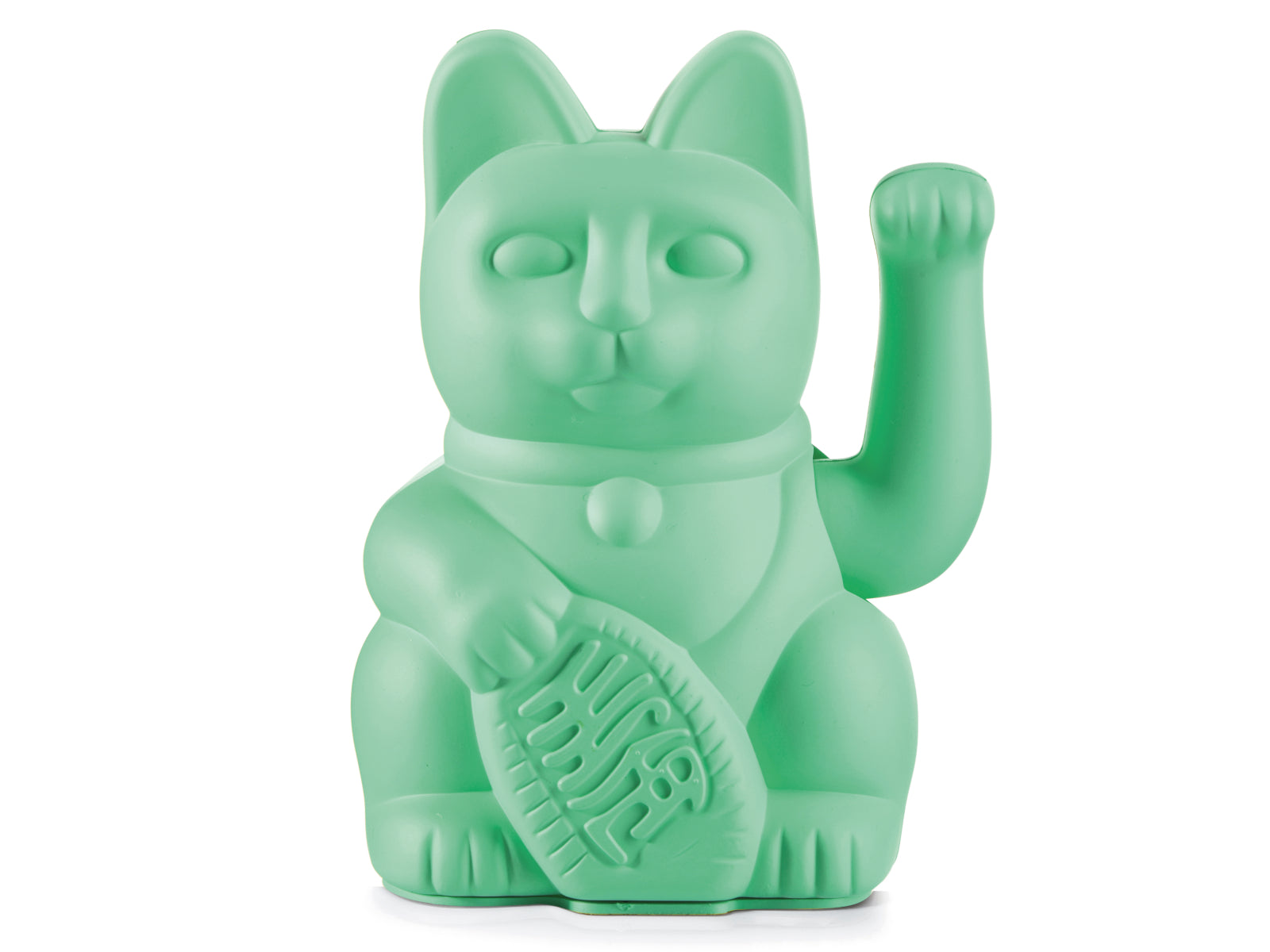 Donkey Products Lucky Cat Classic Winkekatze minzgrün 15cm Freisteller 1