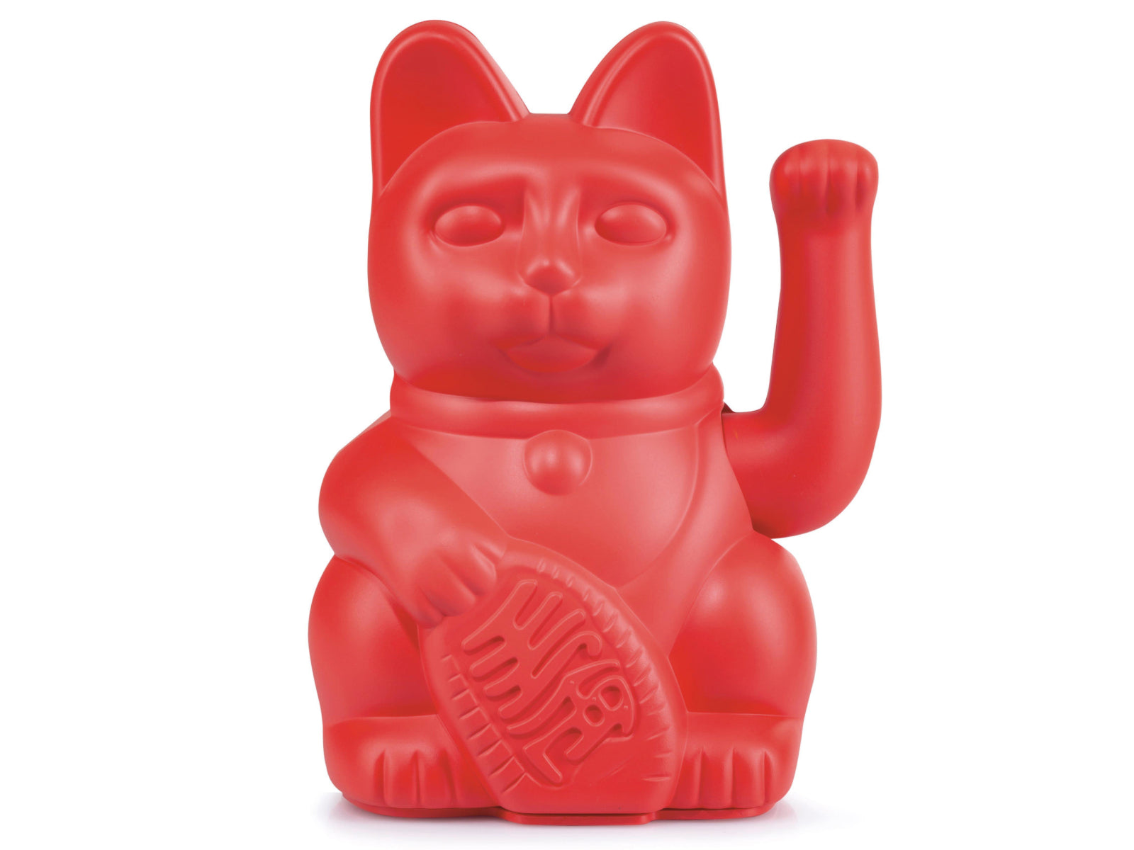Donkey Products Lucky Cat Classic Winkekatze rot 15cm Freisteller 1