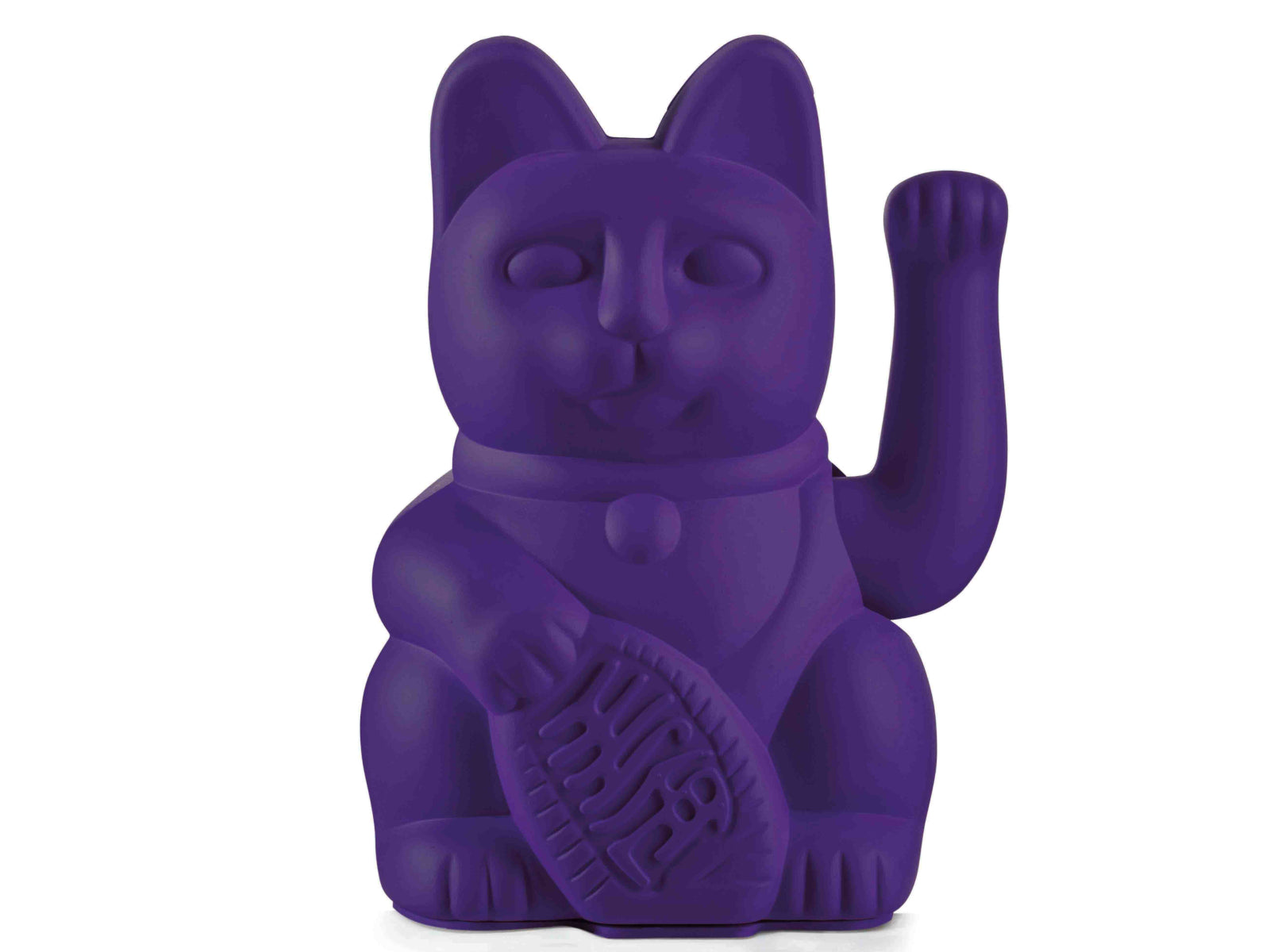 Donkey Products Lucky Cat Classic Winkekatze violet 15cm Freisteller 1
