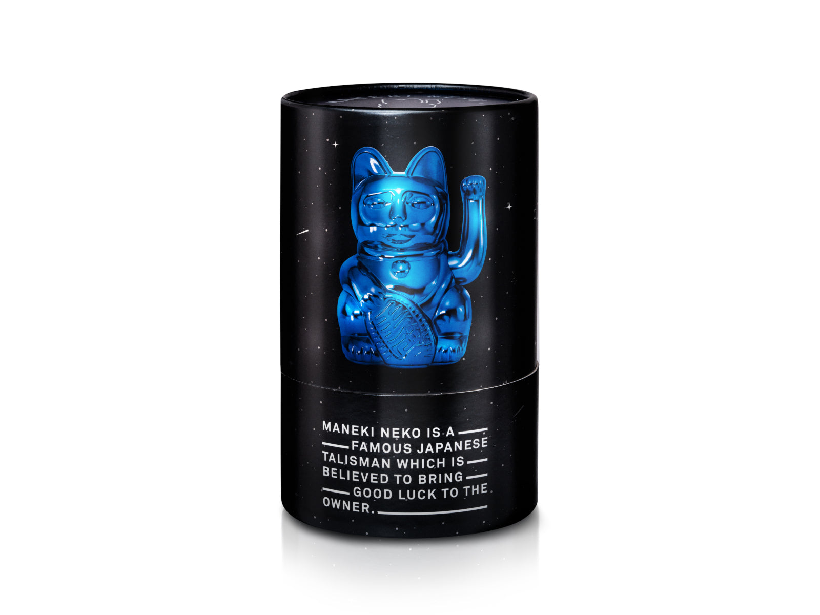 Donkey Products Lucky Cat Cosmic Winkekatze shiny blue 15cm Freisteller 3