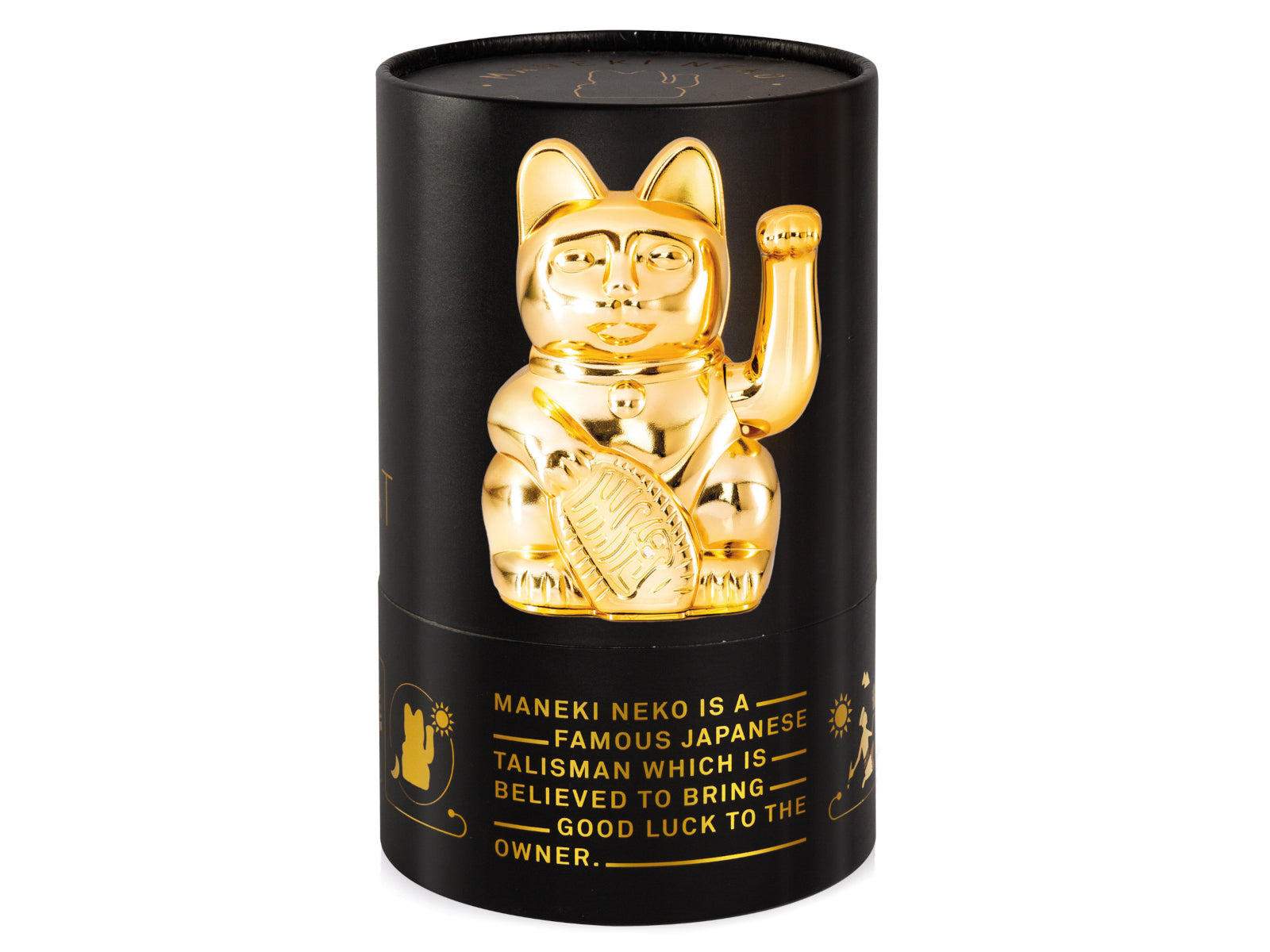 Donkey Products Lucky Cat Egypt Winkekatze gold 15cm Freisteller 2