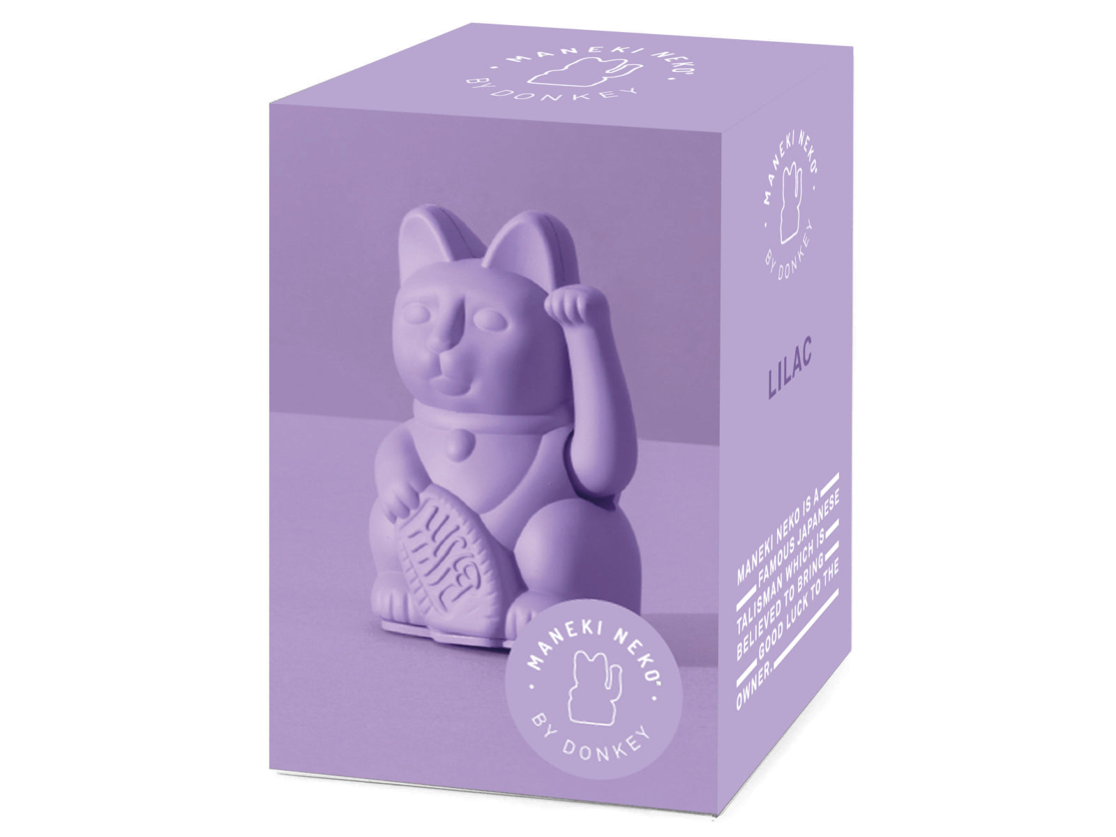 Donkey Products Lucky Cat Mini Winkekatze lilac 10cm Freisteller 2