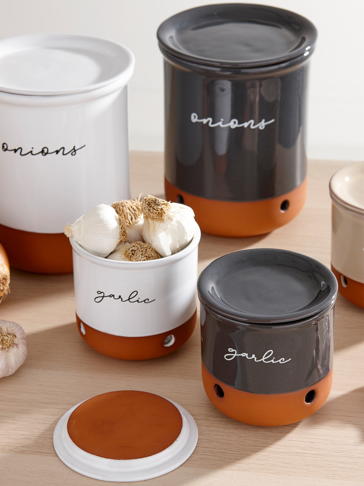 ladelle Eco Zwiebel Topf weiß 16,5cm Lifestyle 4