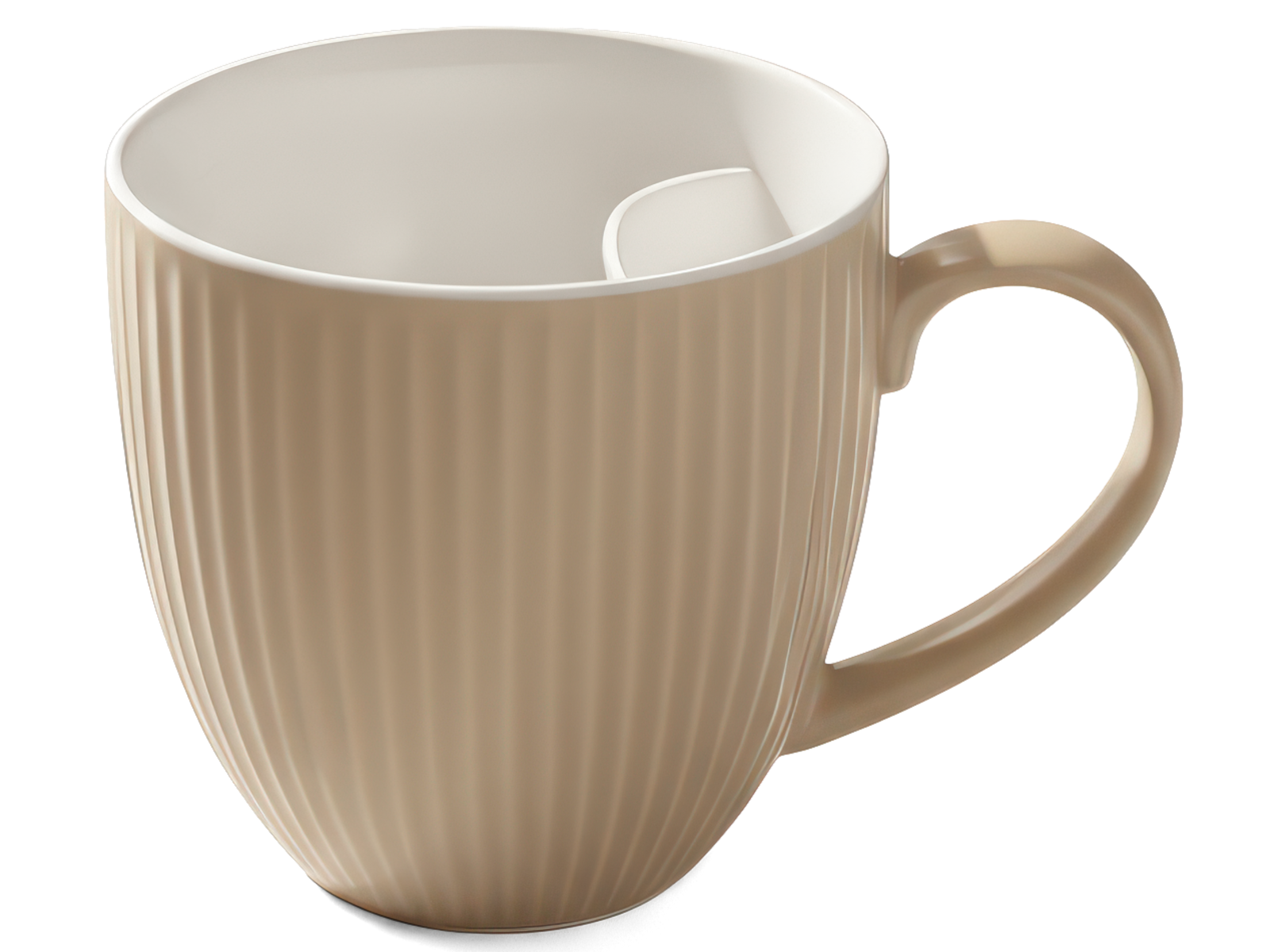 Cangoo Cup® Embossed Beige Teebecher 0,33l Freisteller 1