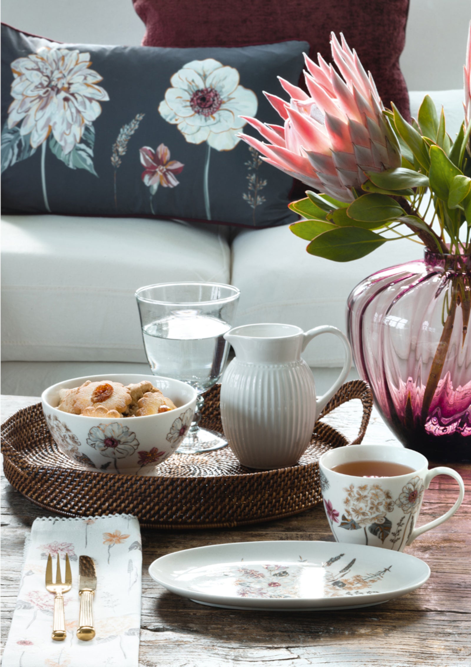 Greengate STWPLAPLLL0106 Lillith Frühstücksteller weiss 20,5cm