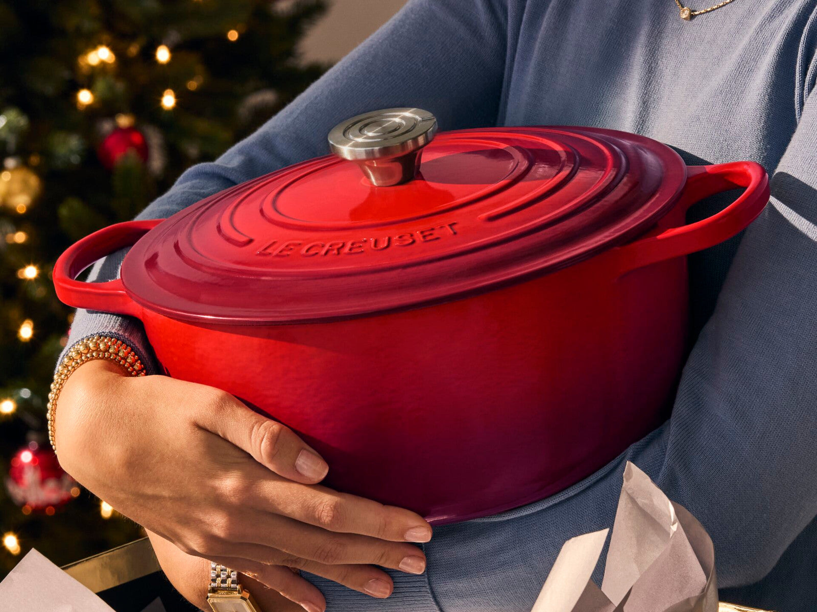 Le Creuset Bräter Signature oval kirschrot 35cm - Produktbild 6