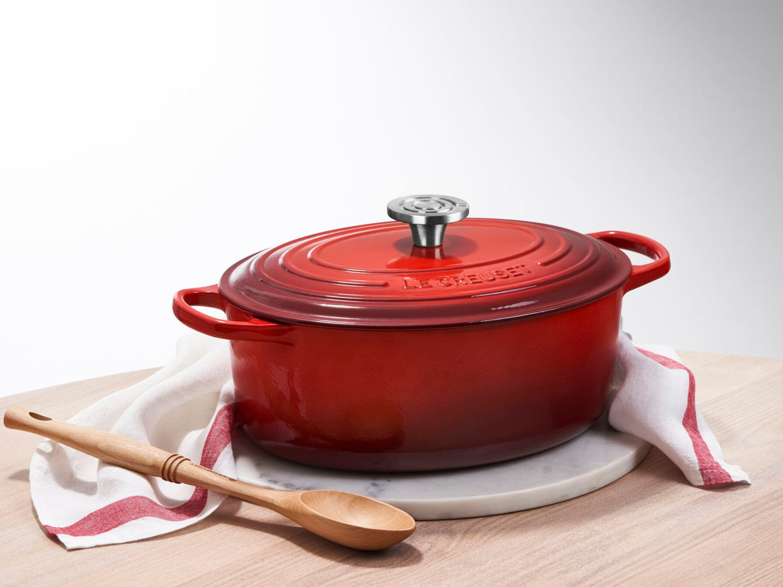 Le Creuset Bräter Signature oval kirschrot 35cm - Produktbild 8