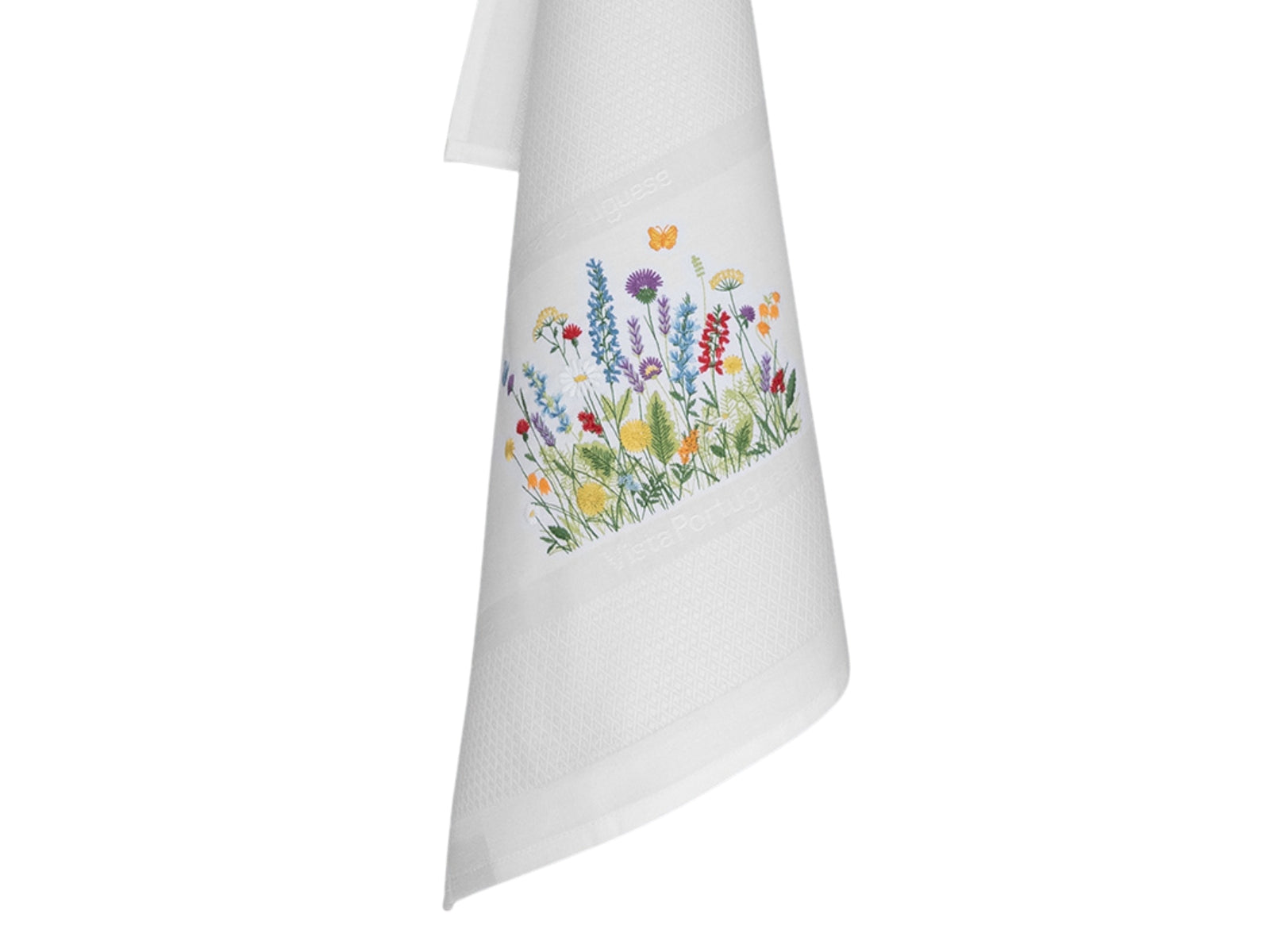 Vista Portuguese Geschirrtuch Flower Meadow weiß 50x70cm - Produktbild 2