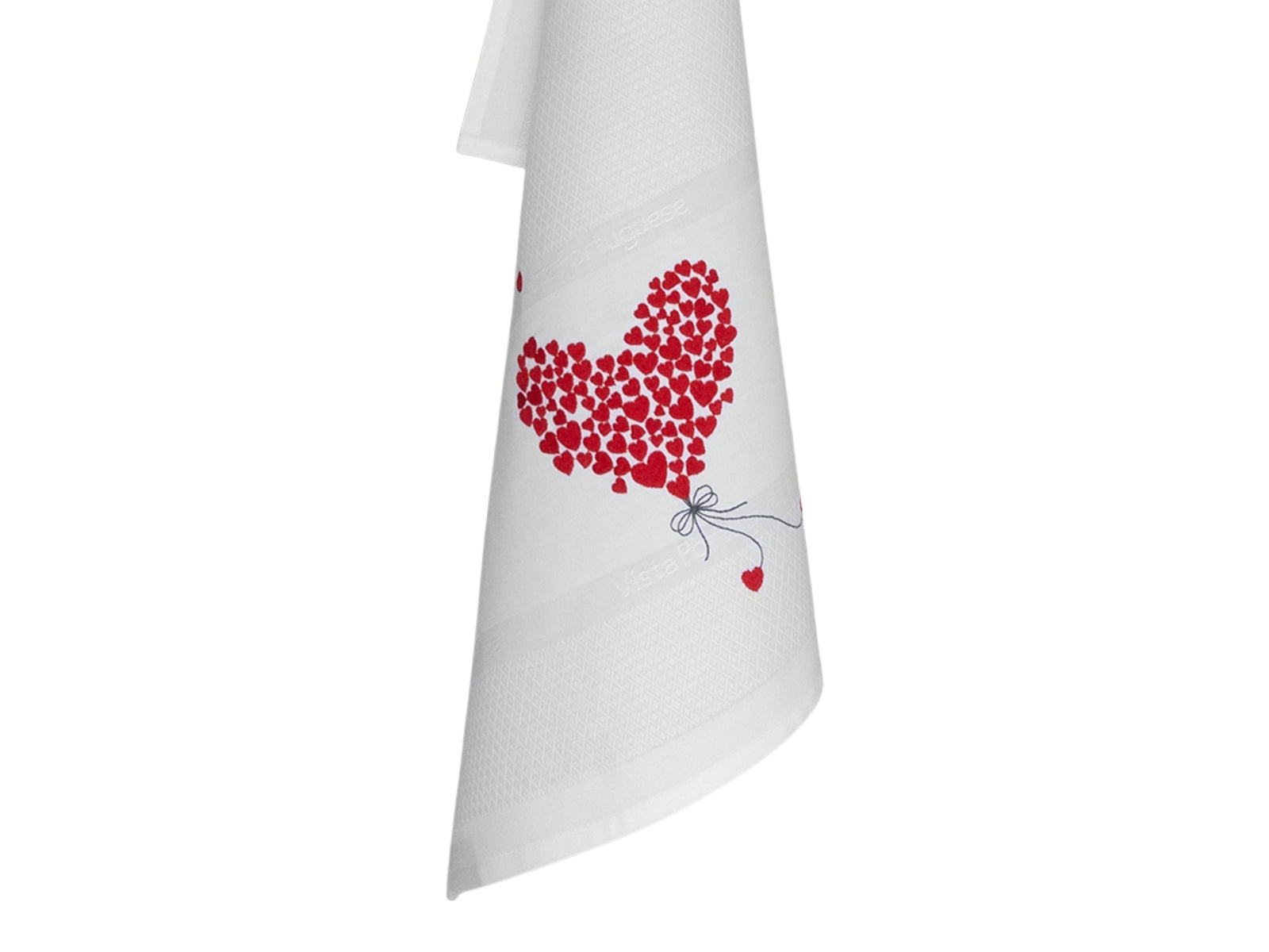 Vista Portuguese Geschirrtuch Flying Heart weiß 50x70cm - Produktbild 2