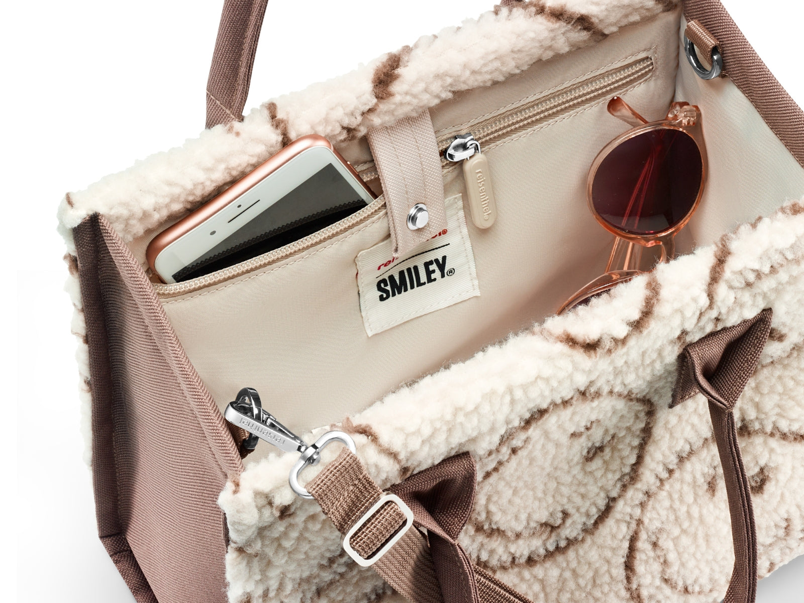 reisenthel daily shopper XS smiley® teddy chocolate - Produktbild 5