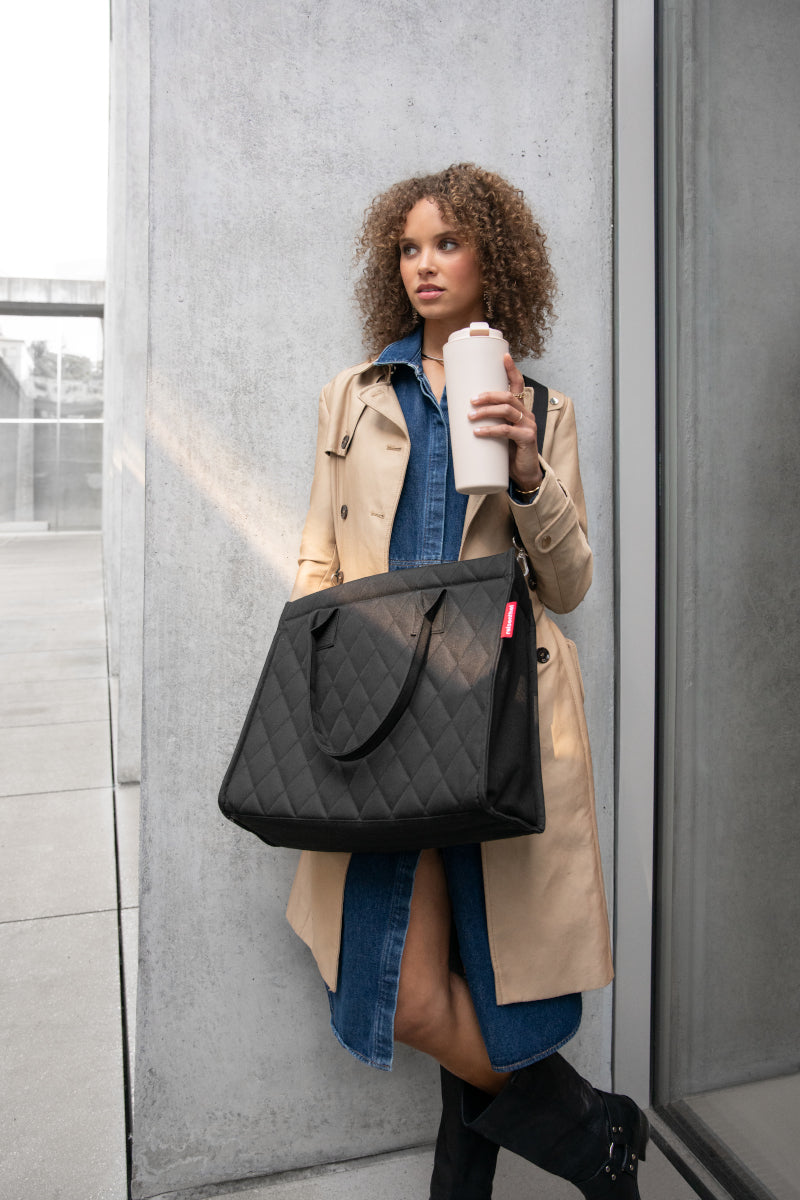 reisenthel daily shopper business rhombus black Lifestyle2
