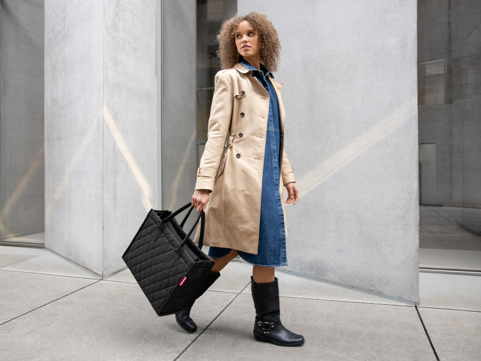 reisenthel daily shopper business rhombus black Lifestyle4