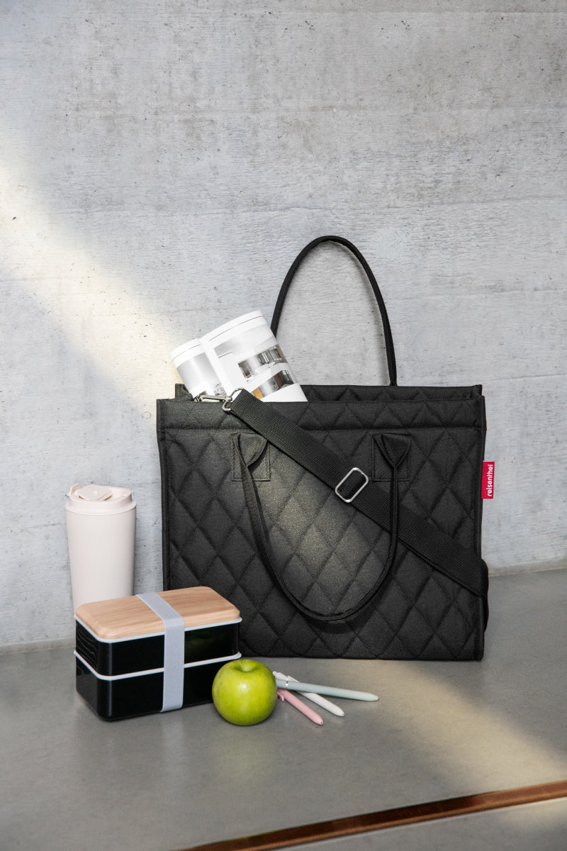 reisenthel daily shopper business rhombus black Lifestyle5