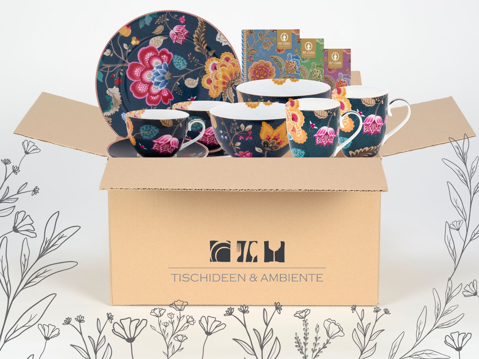 PIP STUDIO Geschenkbox Fantasy Blue 7tlg