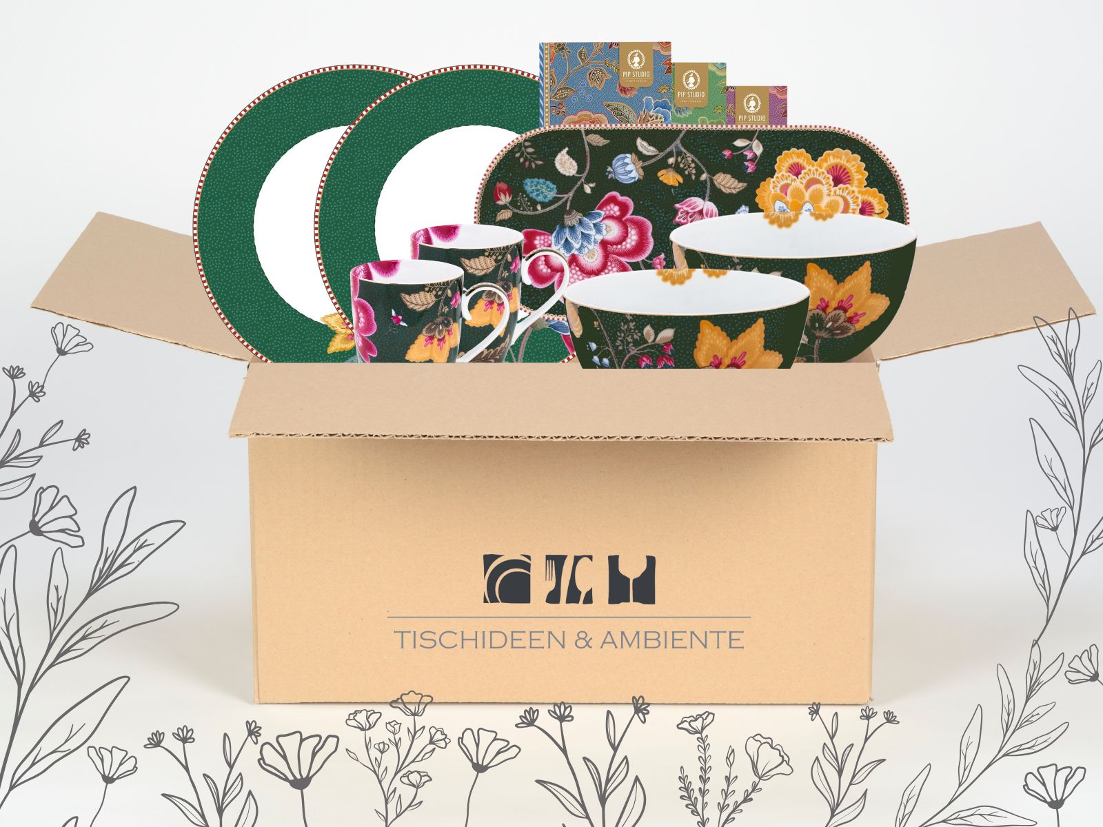 PIP STUDIO Geschenkbox Fantasy Green 7tlg