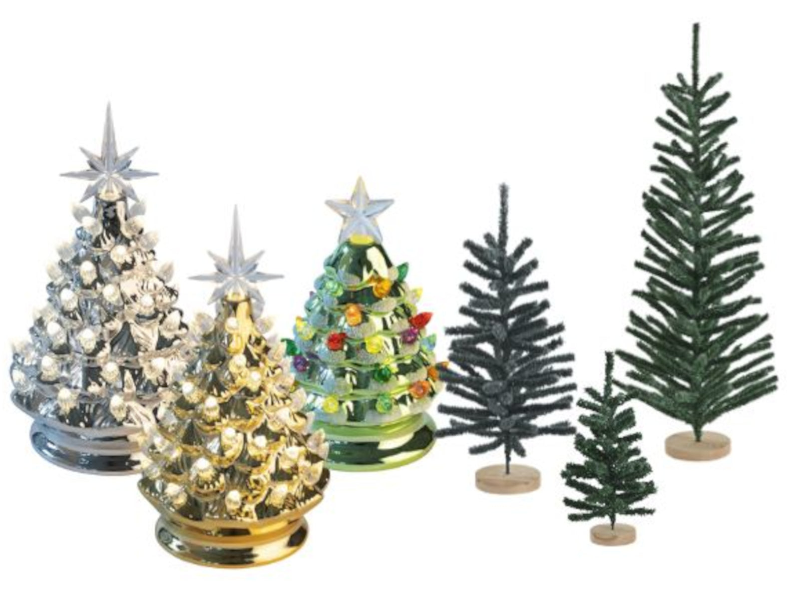 Giftcompany Luce Weihnachtsbaum mit LED gold 24cm Freisteller 2