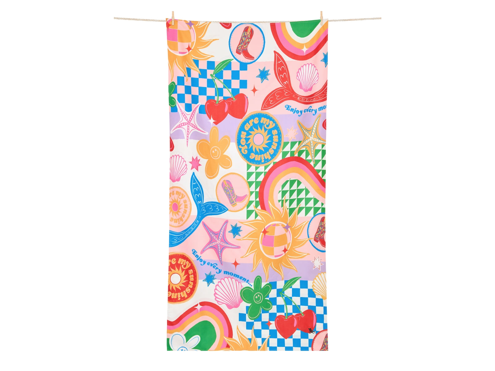 Dock & Bay Kids Beach Towel M Good Vibes Club 130x70cm - Produktbild 4