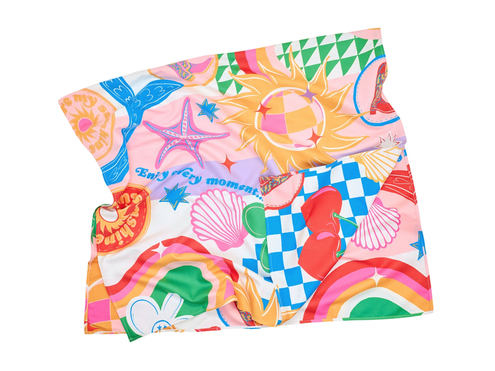 Dock & Bay Kids Beach Towel M Good Vibes Club 130x70cm - Produktbild 6