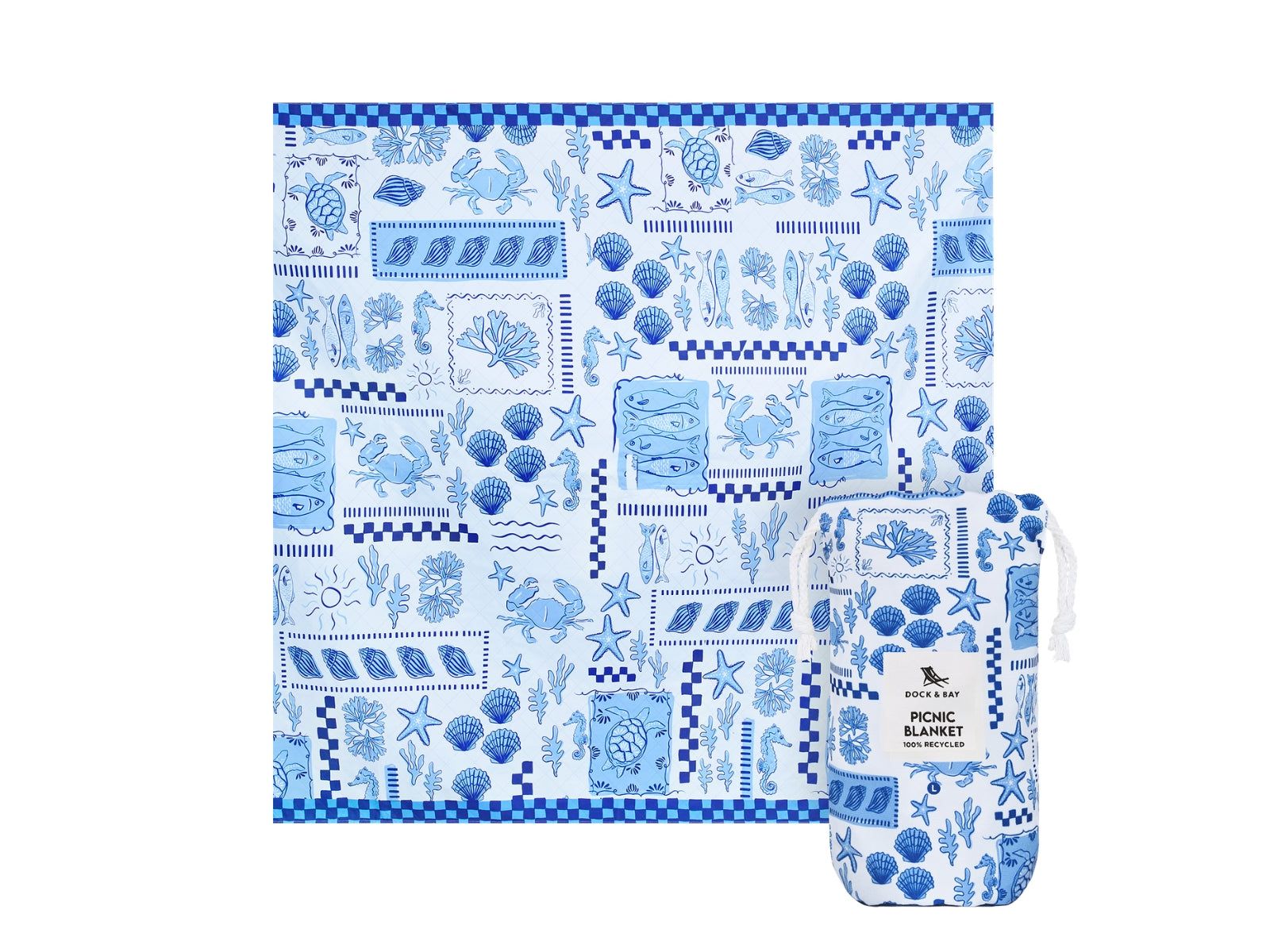 Dock & Bay Picnic Blanket XL Grecian Shores 240x170cm - Produktbild 1