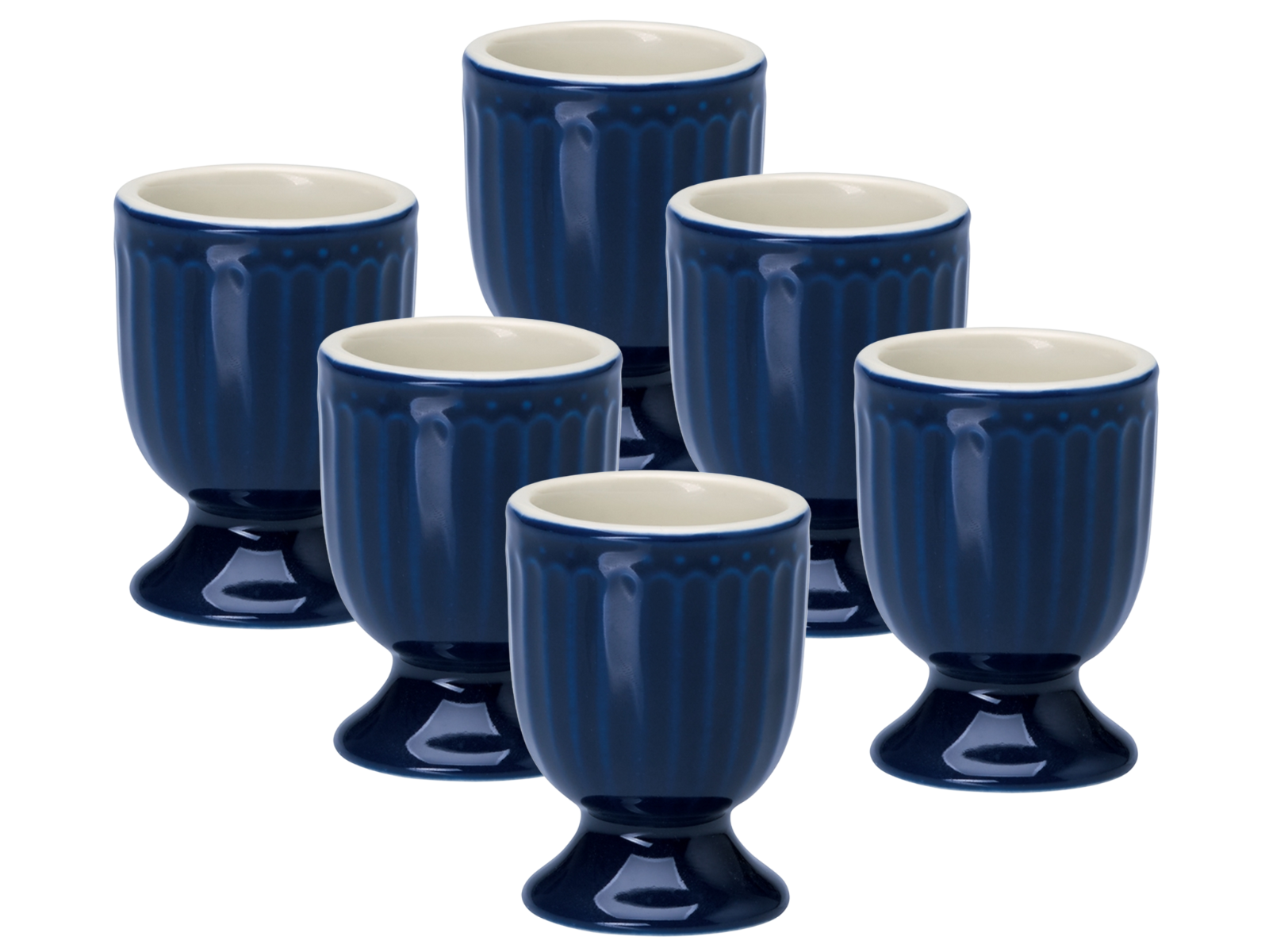Greengate Alice Eierbecher dark blue 6,5 cm Set6 Freisteller
