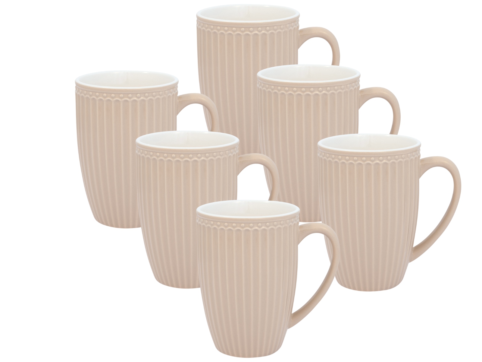 Alice Becher mit Henkel groß creamy fudge 0,5l Set6 Freisteller