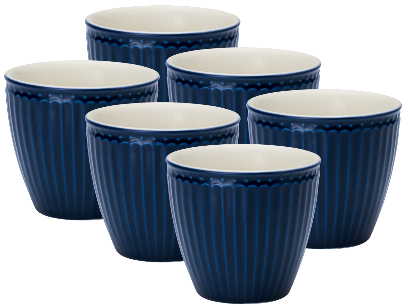 Greengate Alice Latte Cup dark blue 9 cm Set6 Freisteller