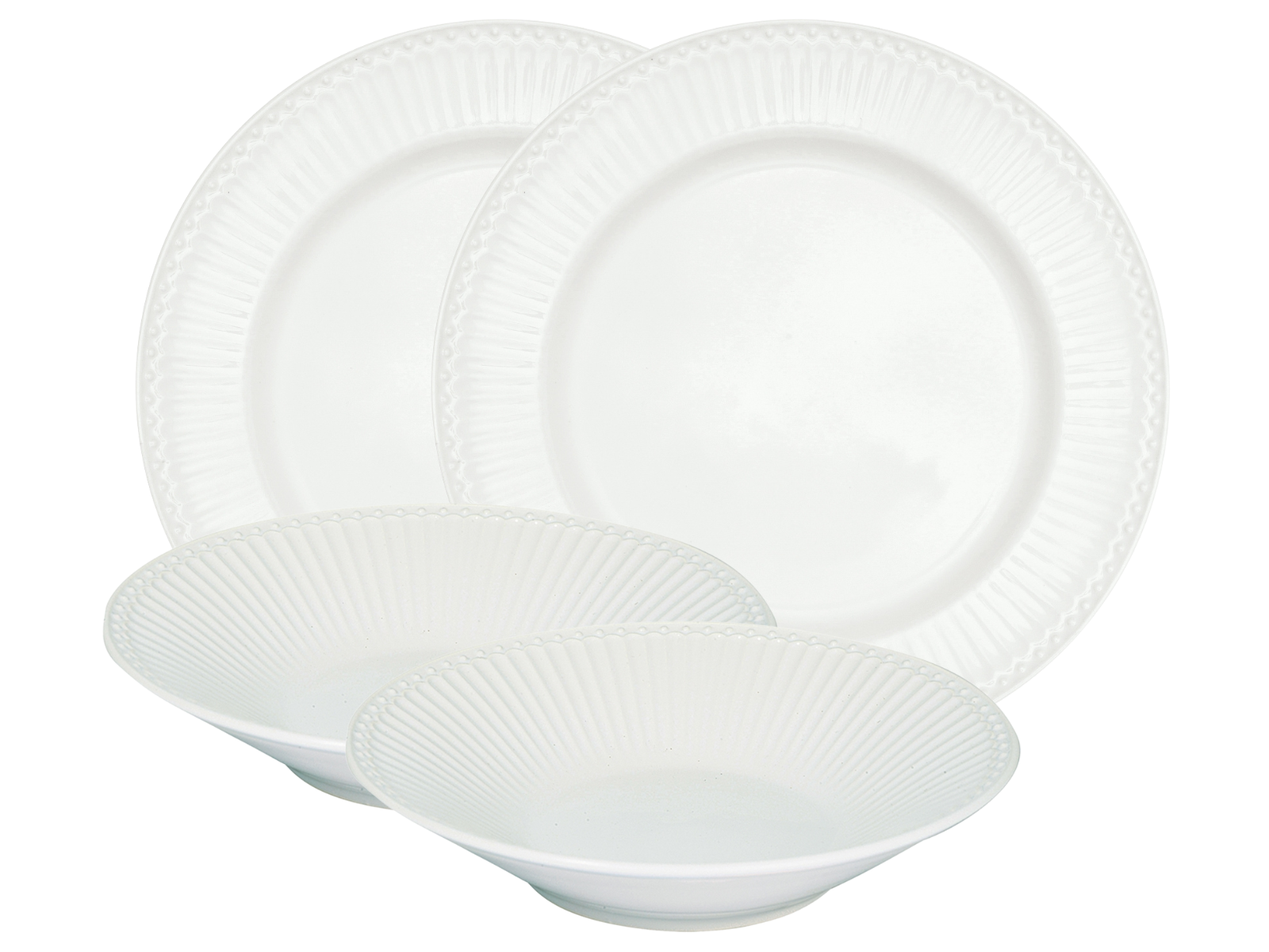 Greengate Alice Tafelset white 4tlg Freisteller