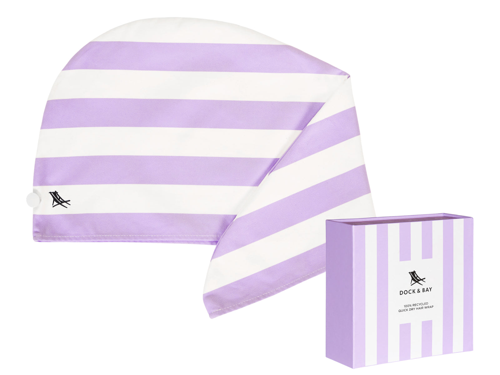Dock & Bay Hair Wraps One Size Lombok Lilac 63x26cm Freisteller 1