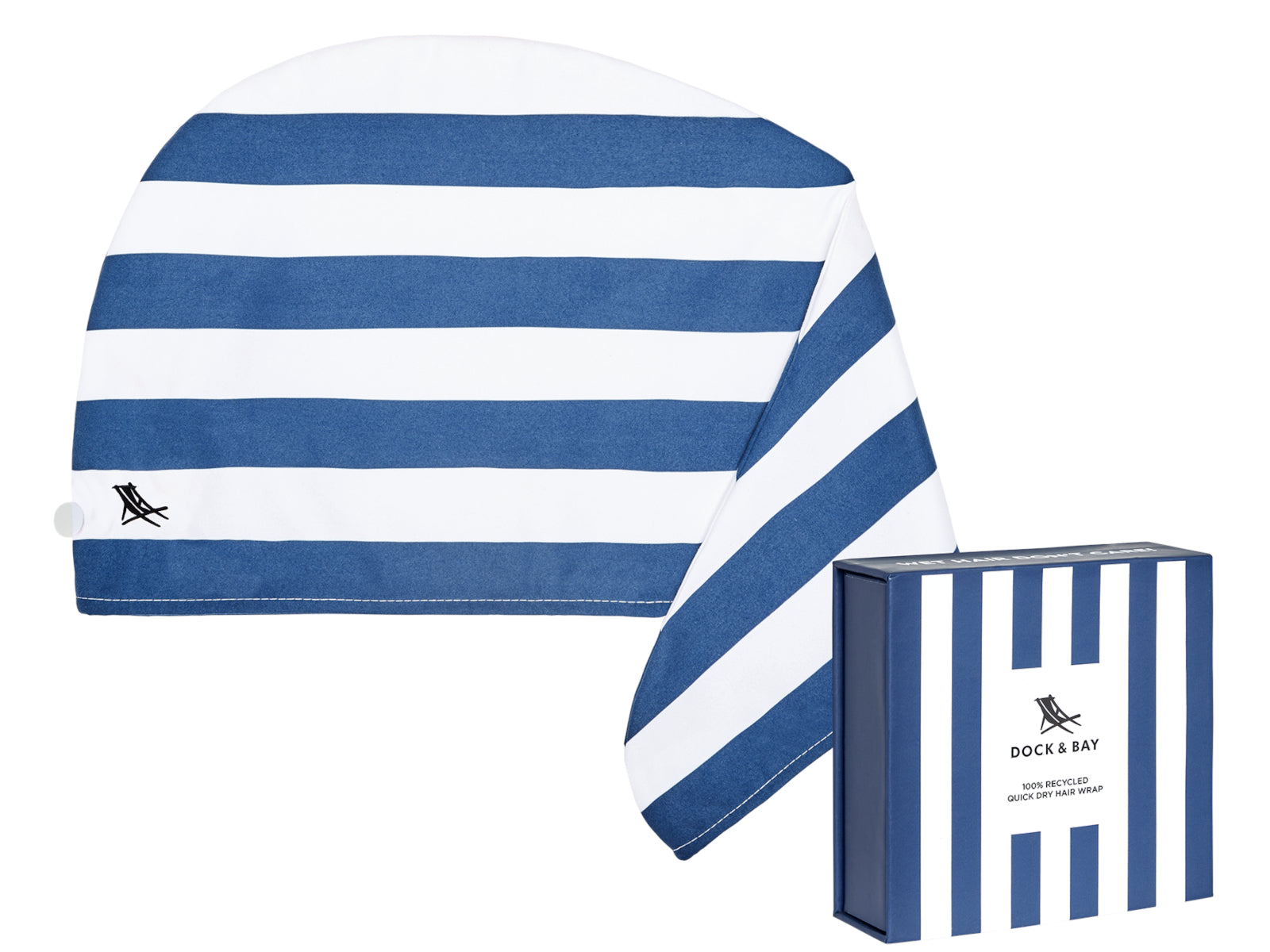 Dock & Bay Hair Wraps One Size Whitsunday Blue 63x26cm Freisteller 1