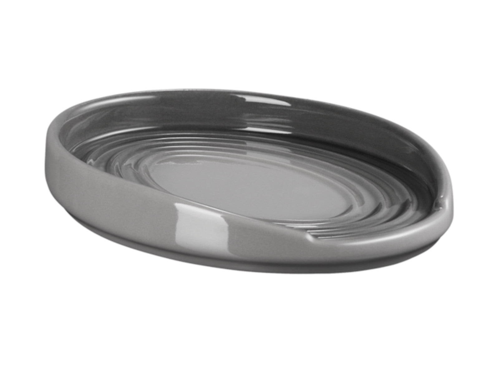 Le Creuset Löffelablage oval flint 16cm Freisteller 1