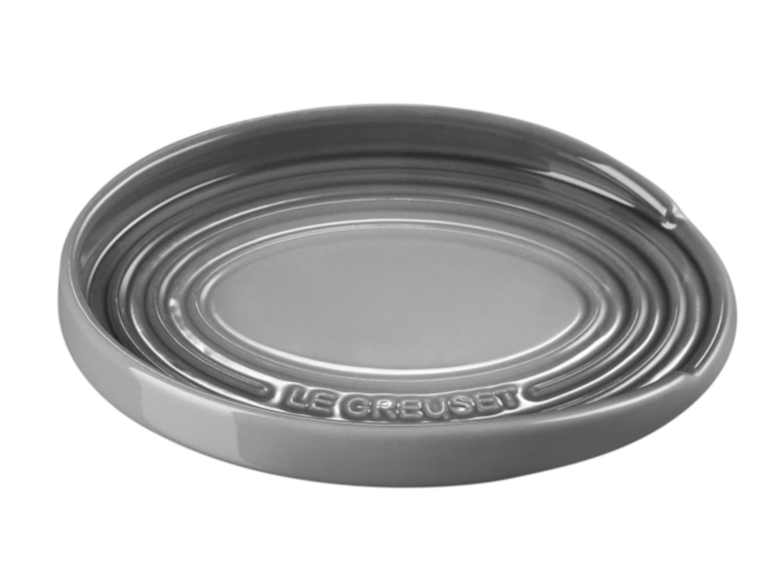 Le Creuset Löffelablage oval flint 16cm Freisteller 2