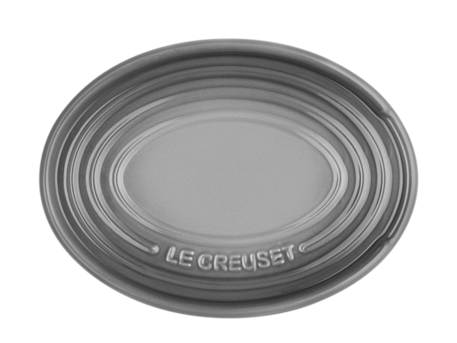 Le Creuset Löffelablage oval flint 16cm Freisteller 5