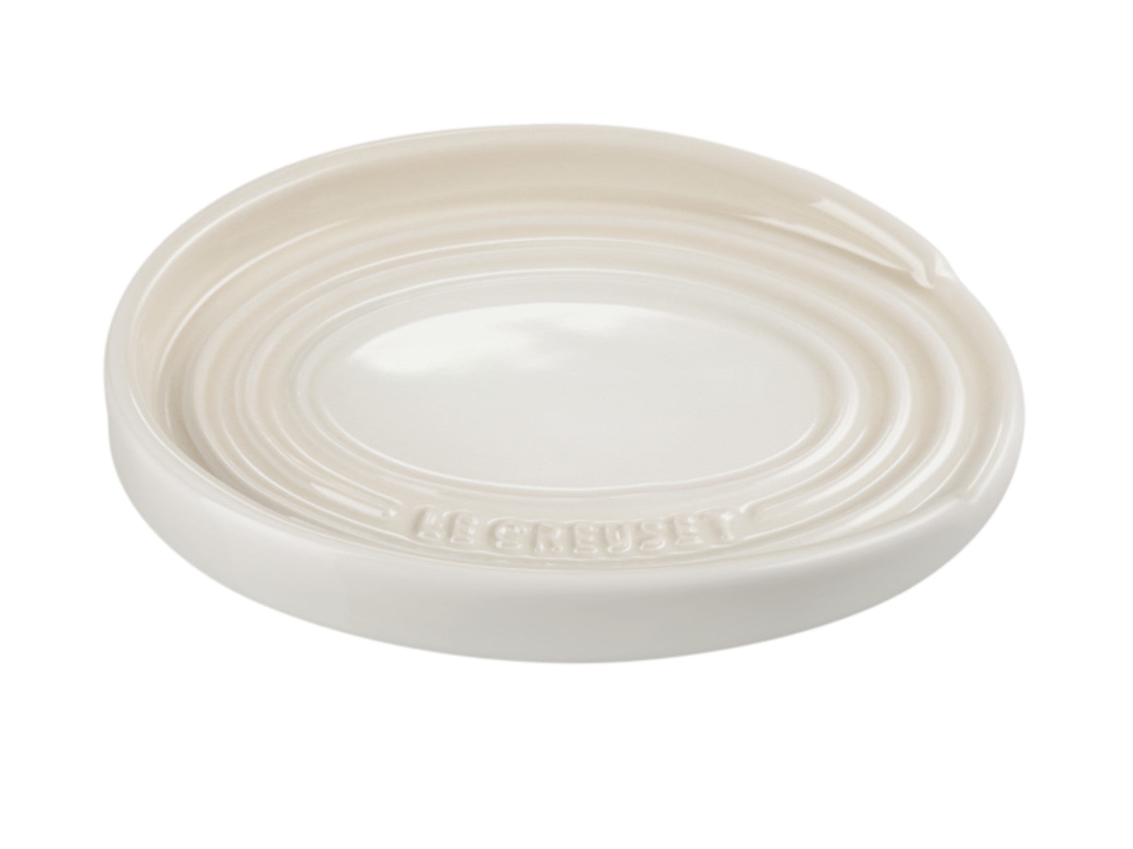 Le Creuset Löffelablage oval meringue 16cm Freisteller 2