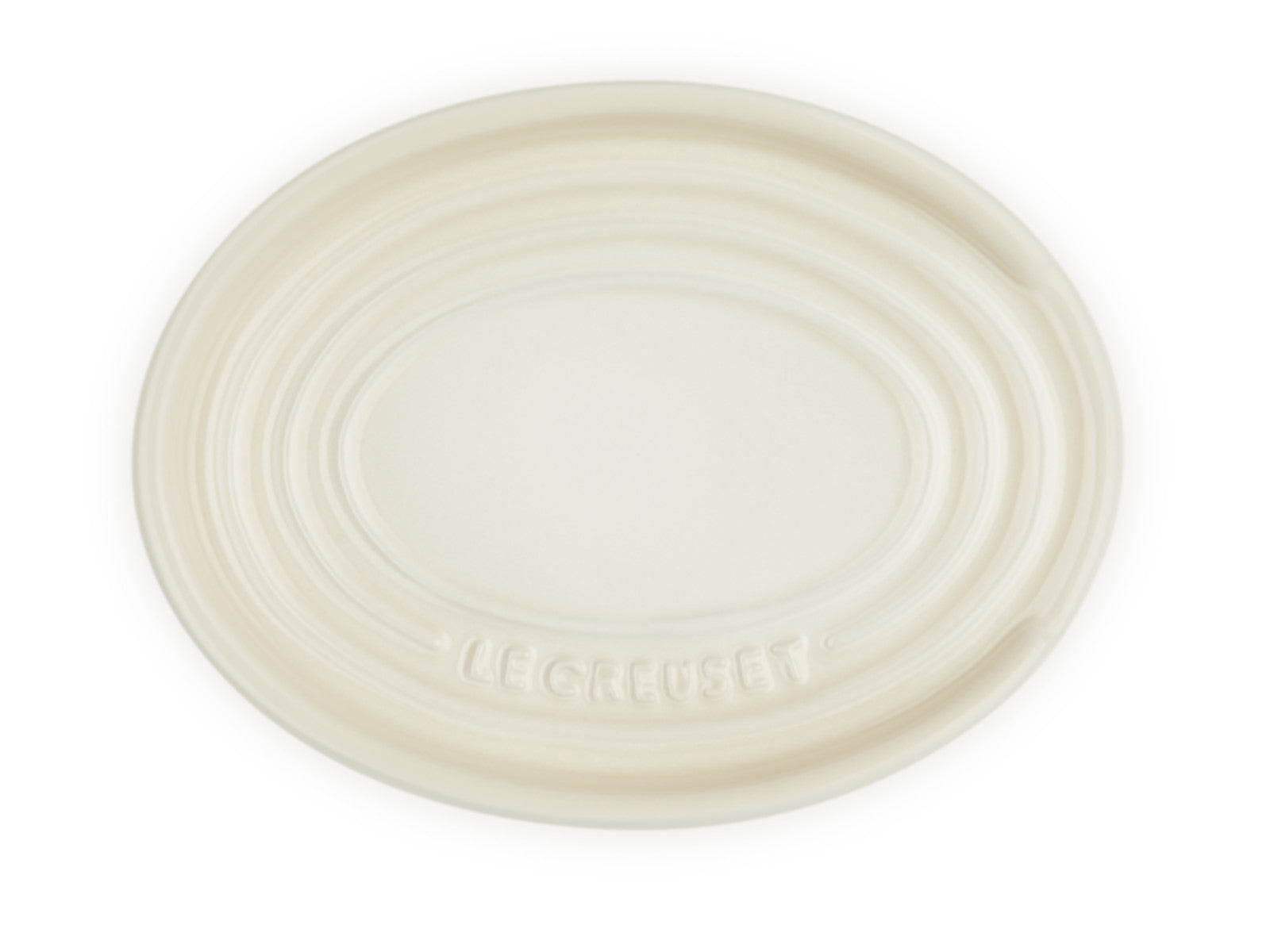 Le Creuset Löffelablage oval meringue 16cm Freisteller 4