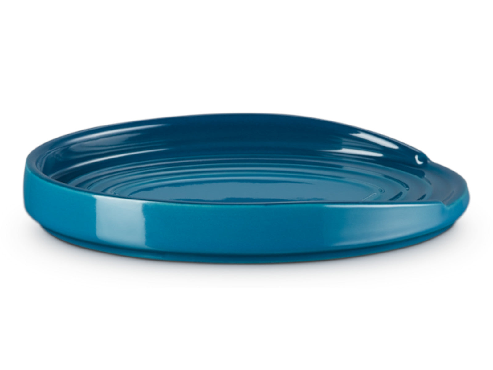 Le Creuset Löffelablage oval deep teal 16cm Freisteller 2