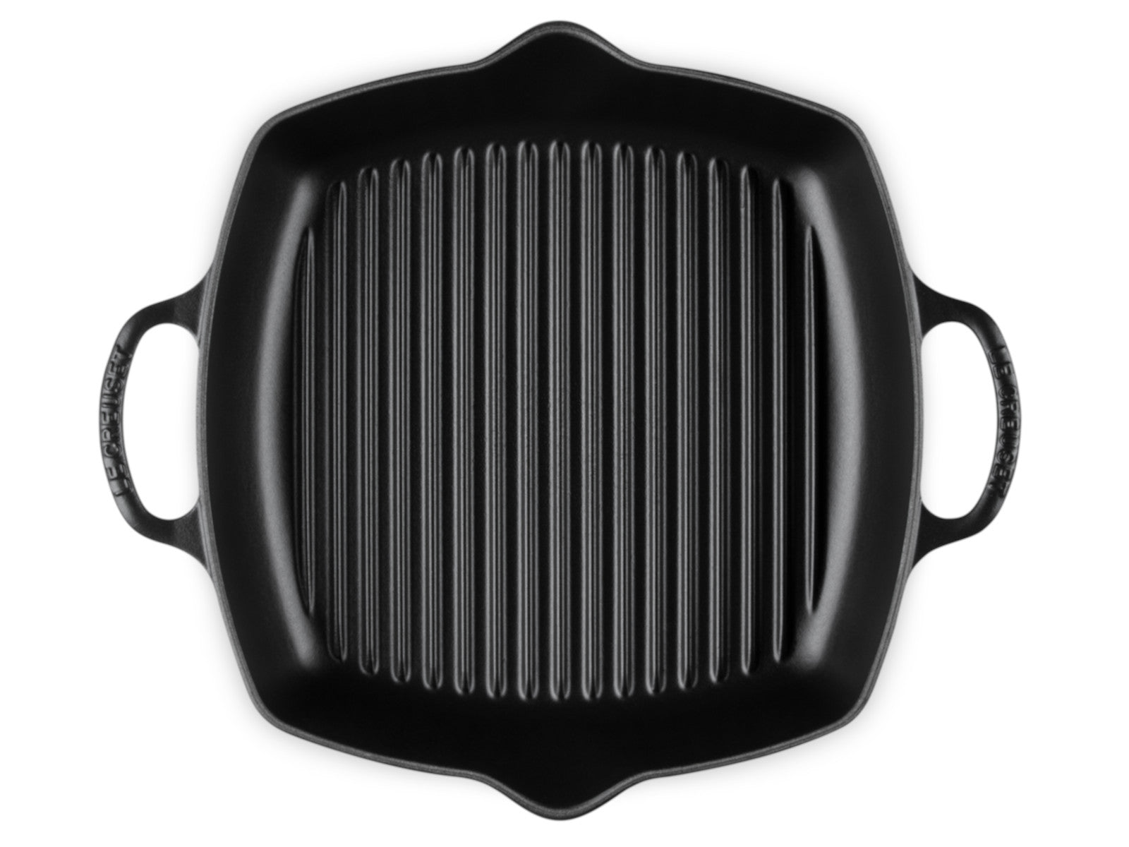 Le Creuset Grillpfanne Signature quatratisch schwarz matt 30cm Freisteller 4