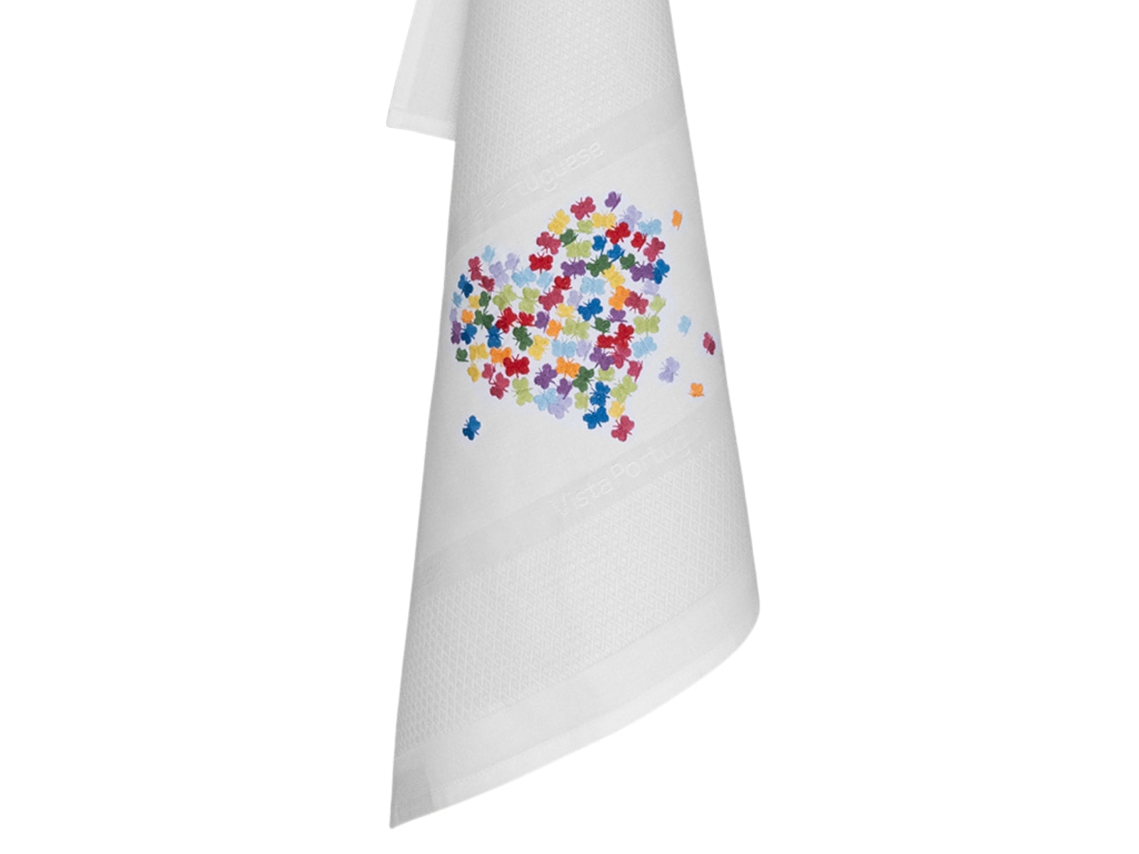 Vista Portuguese Geschirrtuch Heart of Butterfly weiß 50x70cm - Produktbild 2