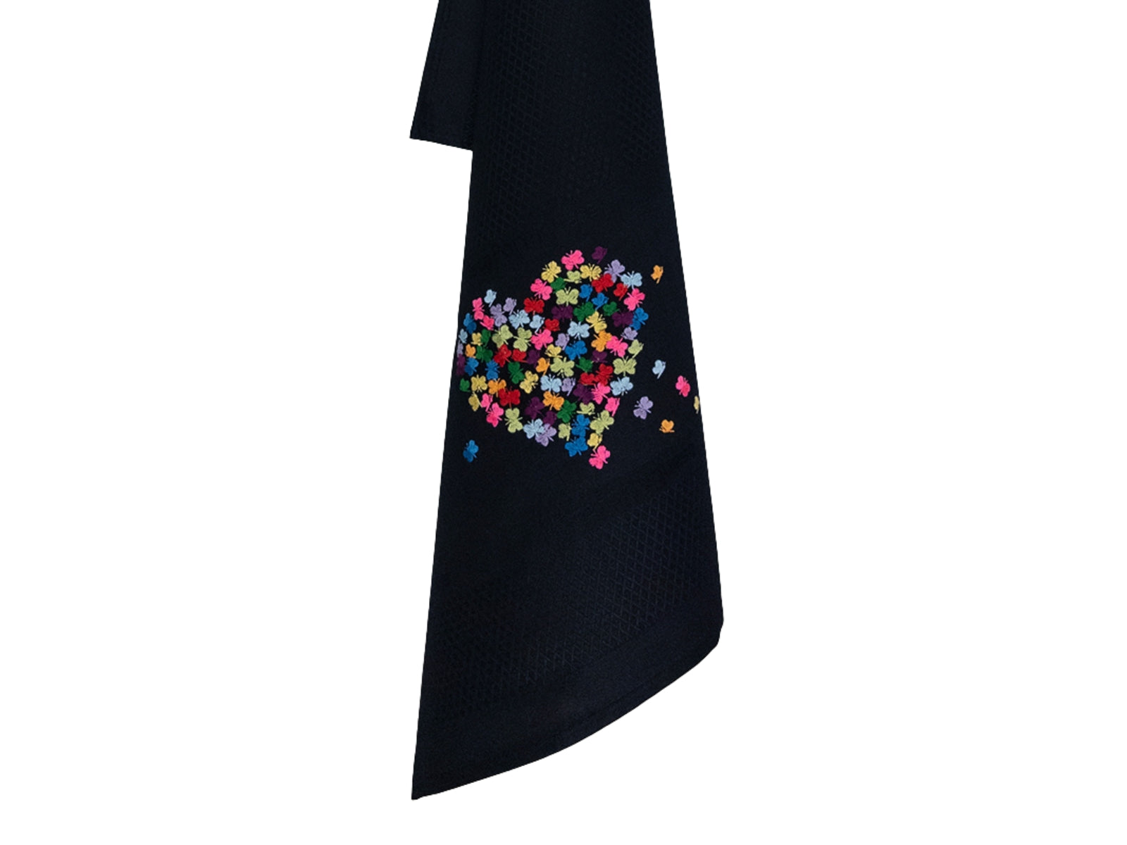Vista Portuguese Geschirrtuch Heart of Butterfly schwarz 50x70cm - Produktbild 2