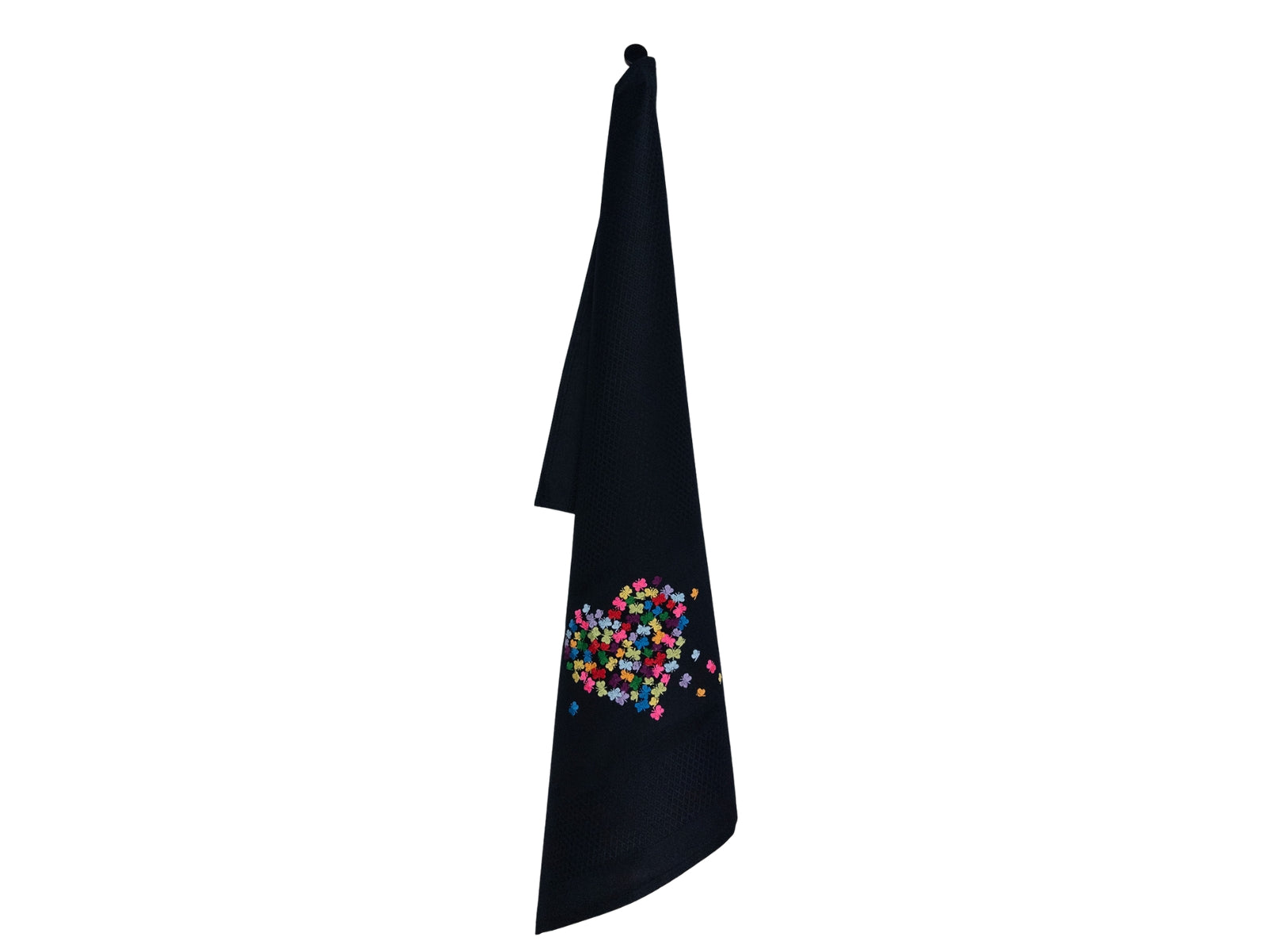 Vista Portuguese Geschirrtuch Heart of Butterfly schwarz 50x70cm - Produktbild 1