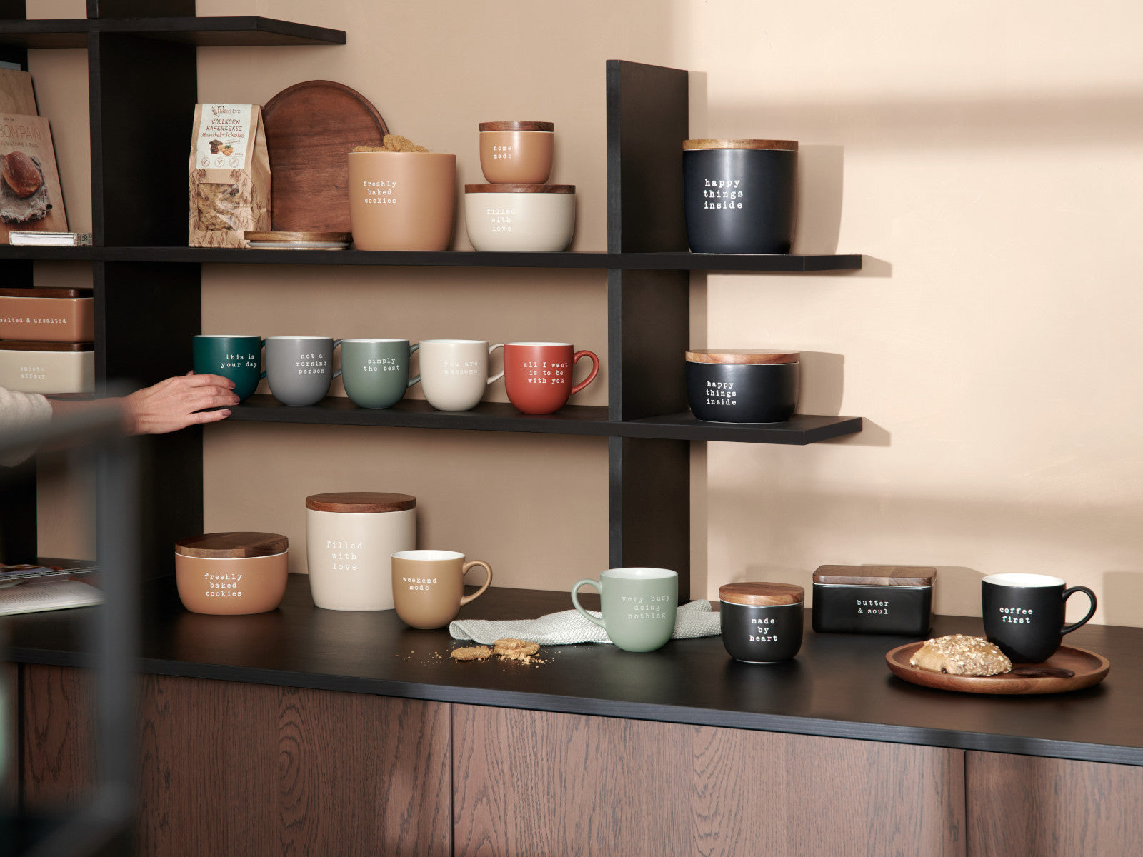 ASA Selection hey! Butterdose salted & unsalted braun 15x10x7,8cm Lifestyle1