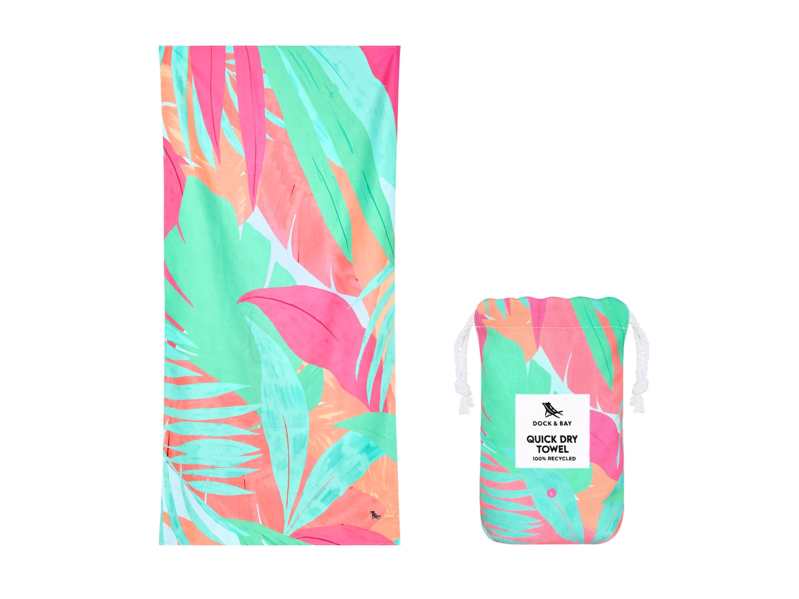 Dock & Bay Beach Towel L Hot Tropics 160x90cm - Produktbild 2
