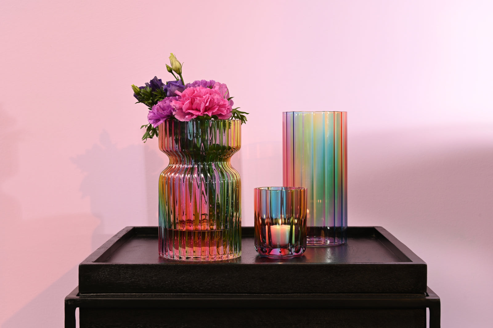 Giftcompany Jacquard Vase Wave mehrfarbig 19cm Lifestyle 2