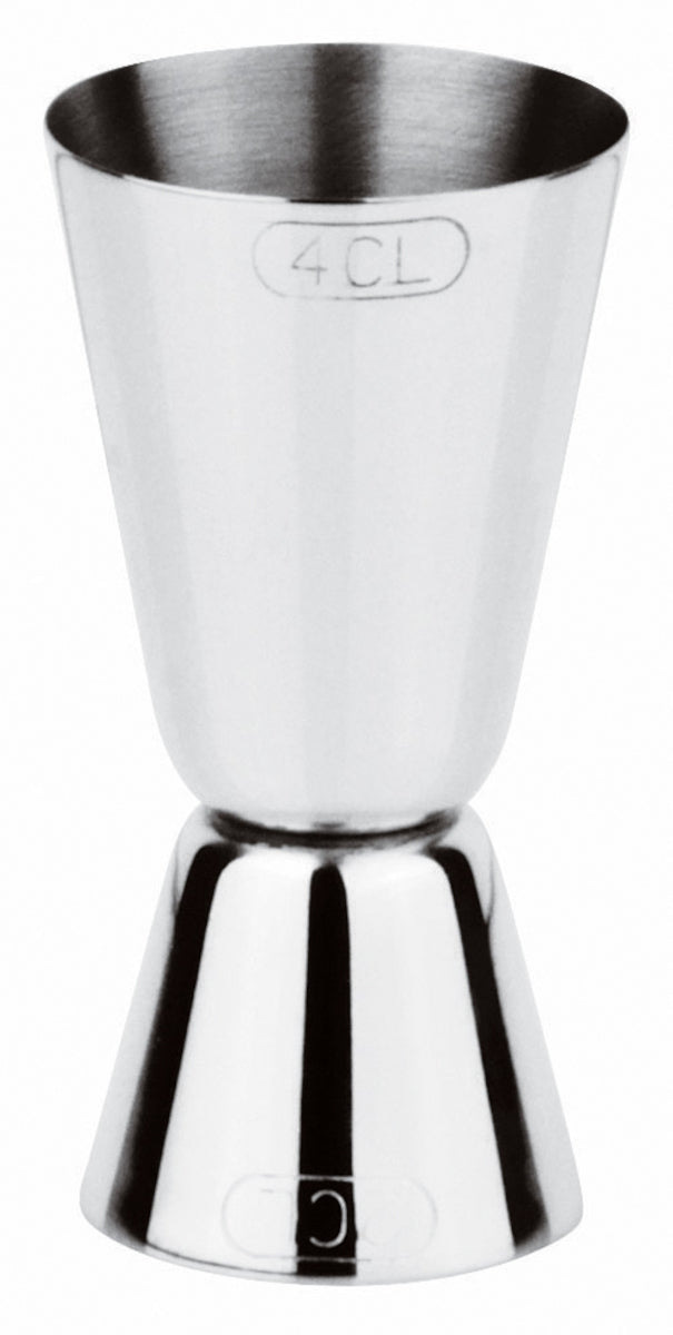Paderno Elite Cocktaildoppelmaß edelstahl 20/40 ml Freisteller 1