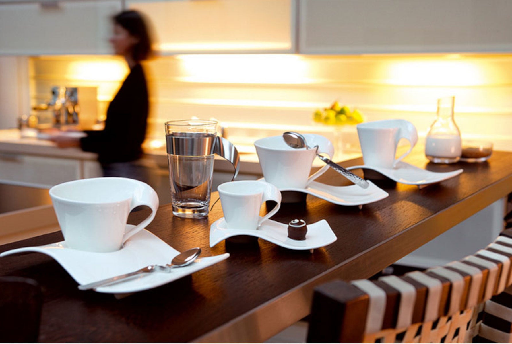 Villeroy & Boch New Wave Caffe Partyplate mittel 20 x 14 cm Lifestyle