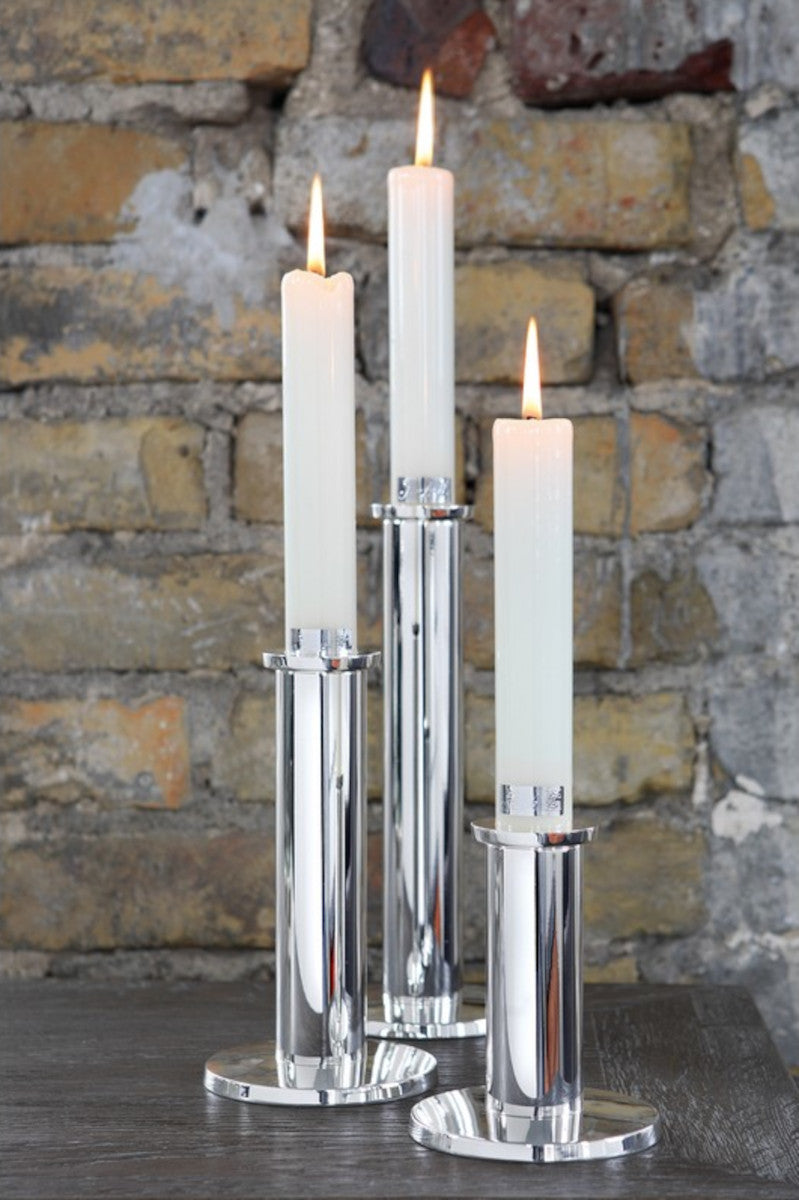 Fink Strato Leuchter versilbert 18 cm Freisteller